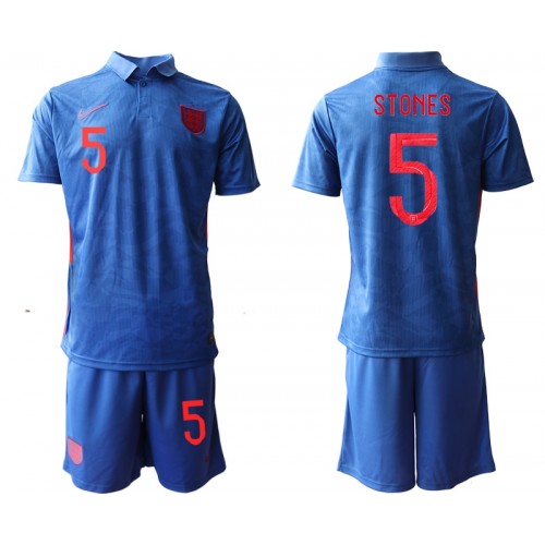 England Fodboldtrøjer Stones 5 Børn Udebanesæt Euro 2020 Kort ærmer England Fodboldtrøjer Stones 5 Børn Udebanesæt Euro 2020 Kort ærmer